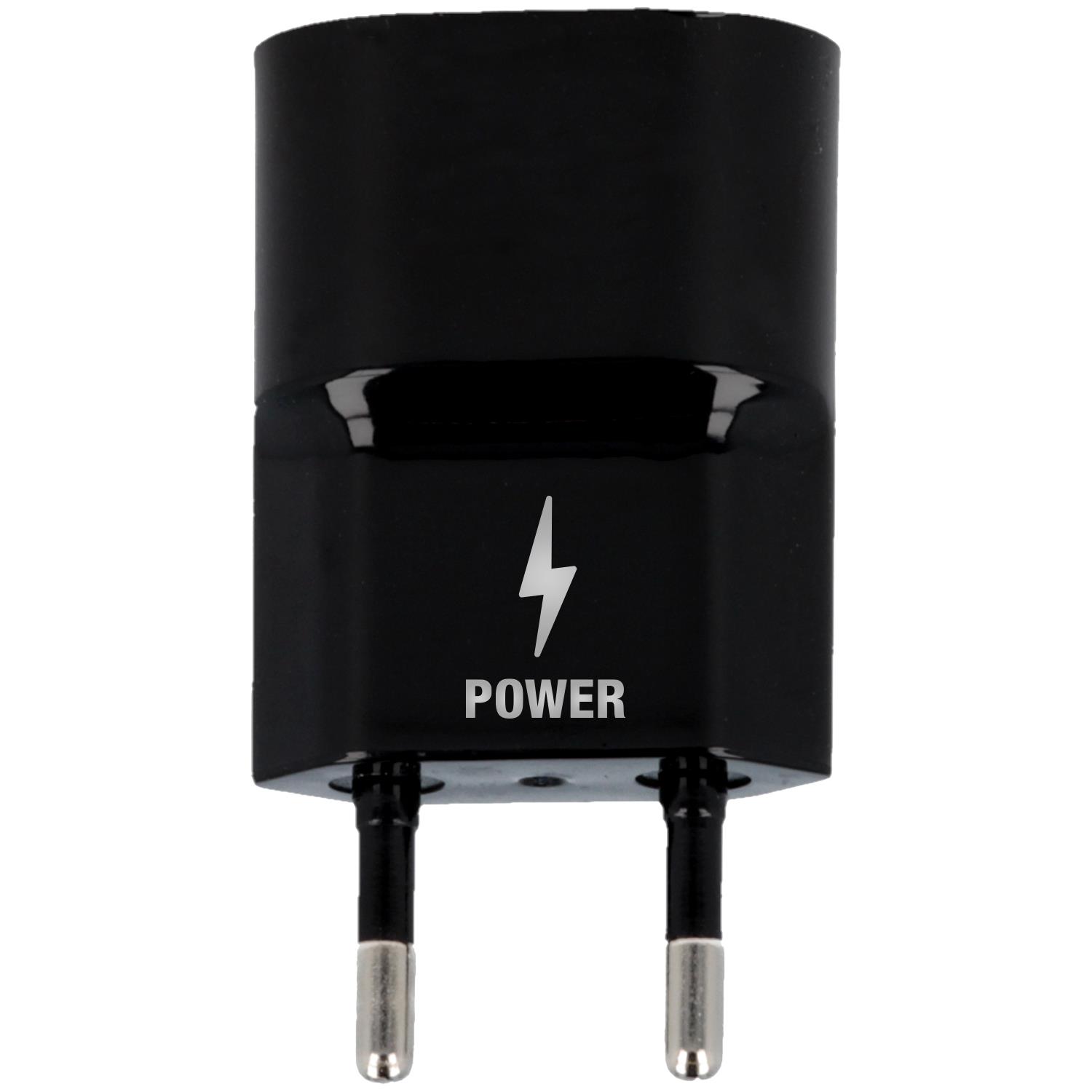 AREA Caricabatterie 1 A con 2 porte USB Area universale nero